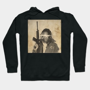 Chris Travis Vintage Machine Gun Style Hoodie